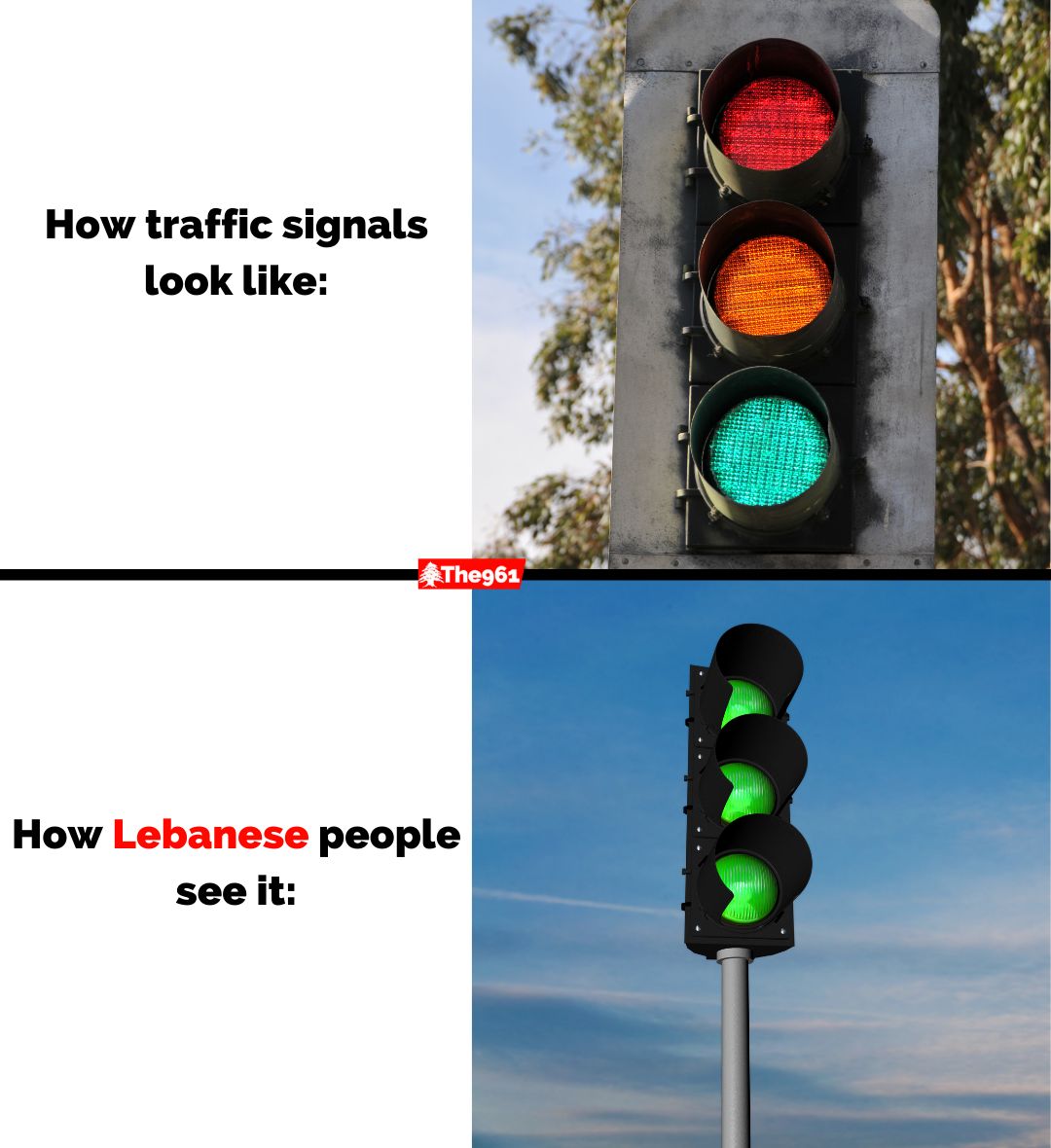 Lebanese traffic signal logic