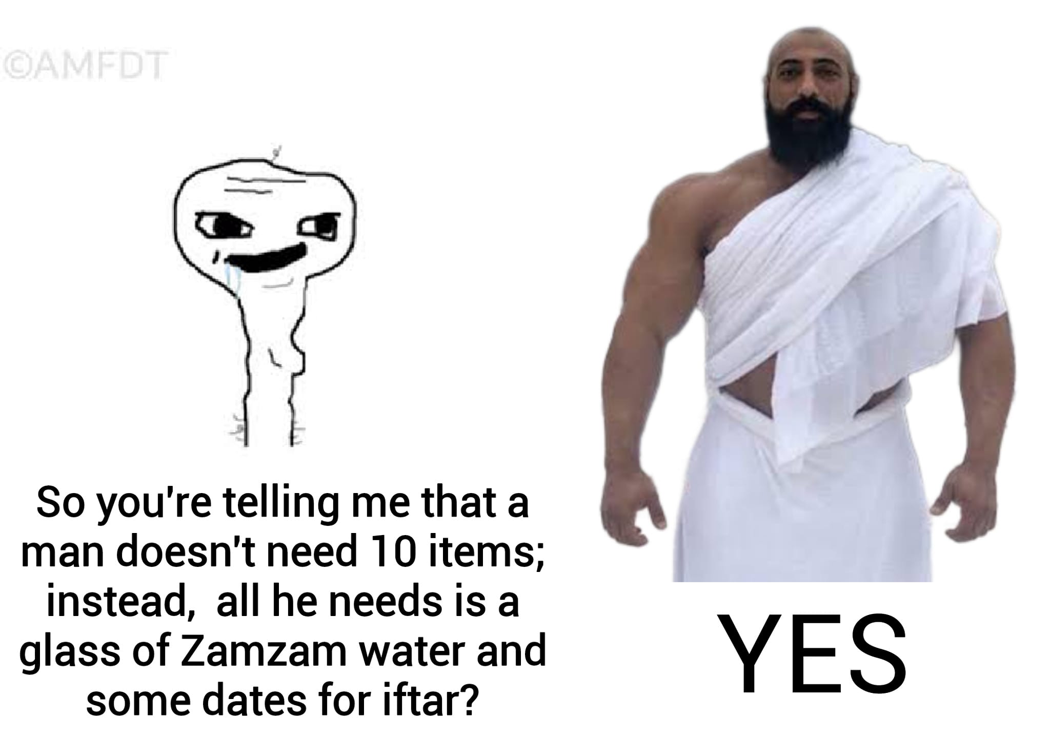 Zamzam and dates supremacy