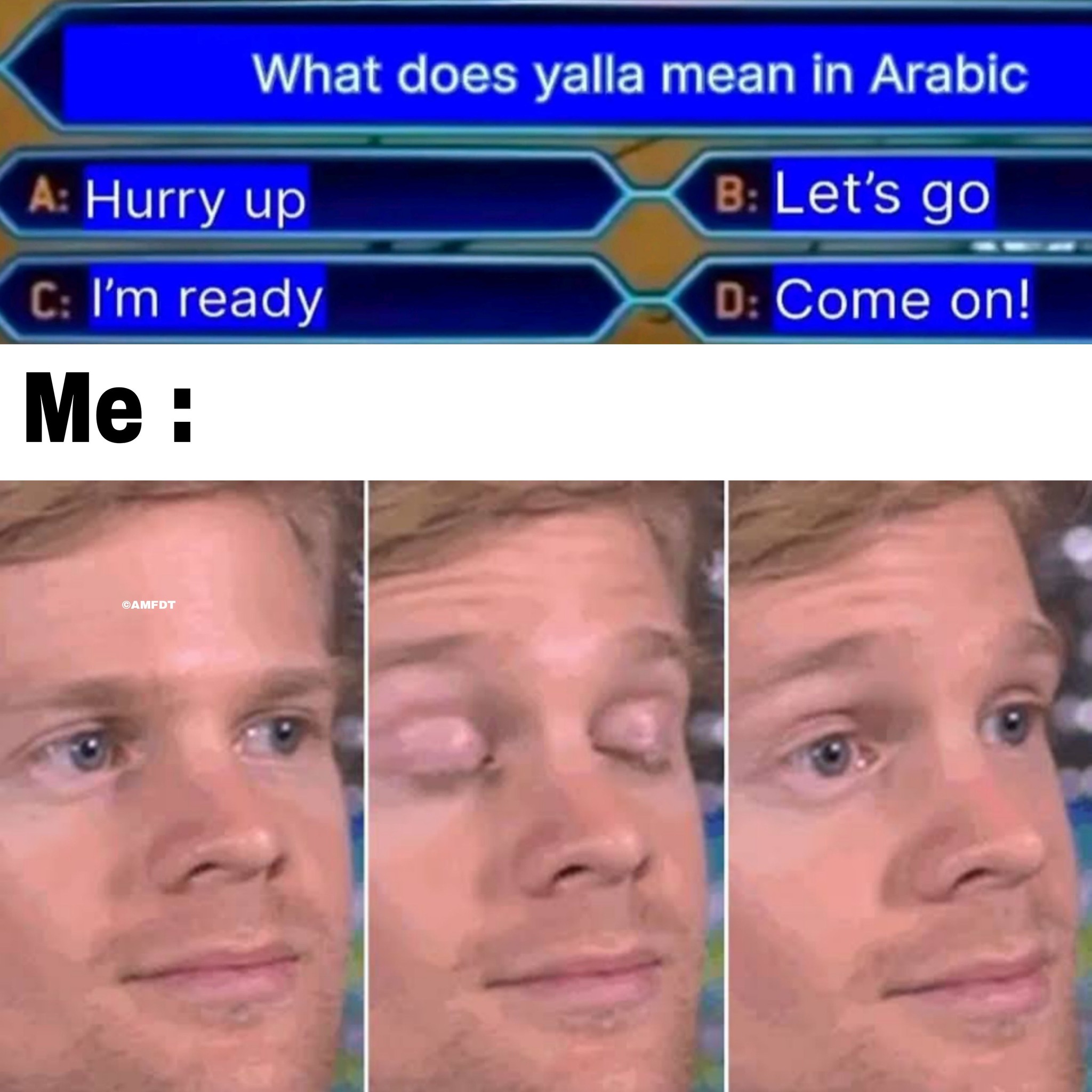 What does 'yalla' mean?