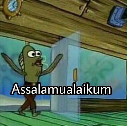 Walking in saying Salam