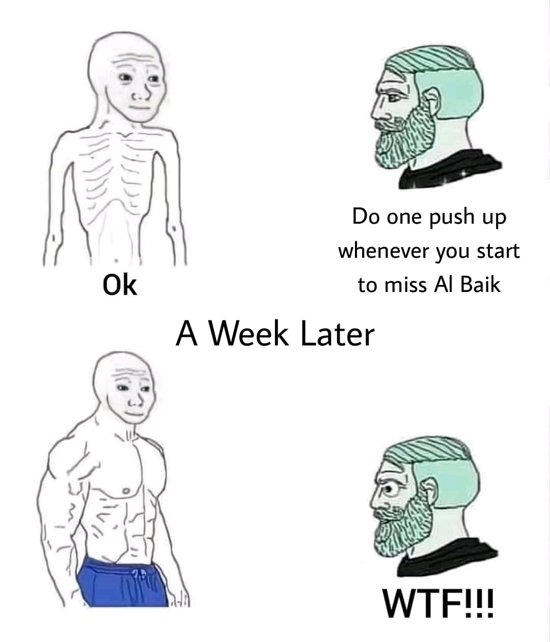 Missing Al Baik workout success